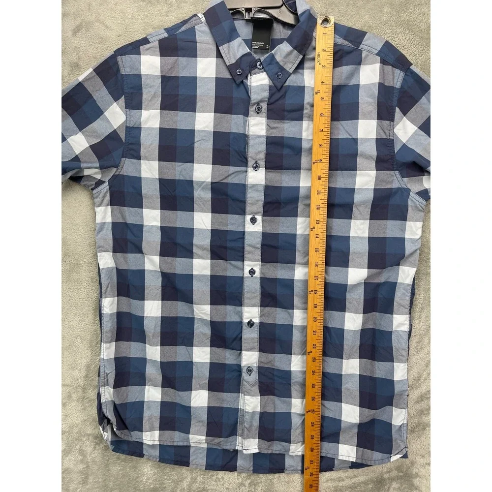 North Face Men's Shirt XL Multicolor Plaid Short Sleeve Button‎ Up Pocket